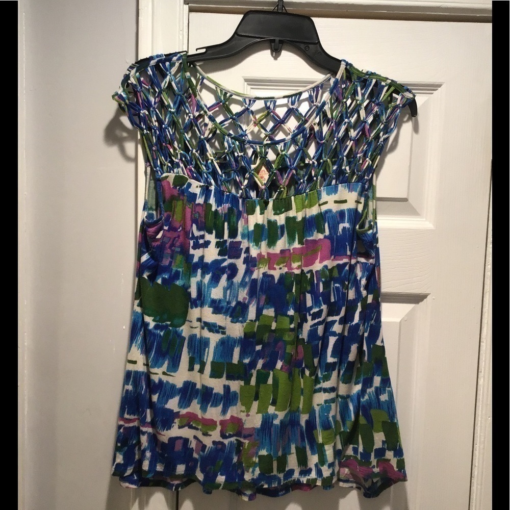 Plenty by Tracy Reese Multicolored Sleeveless Top Size S - Picture 2 of 5
